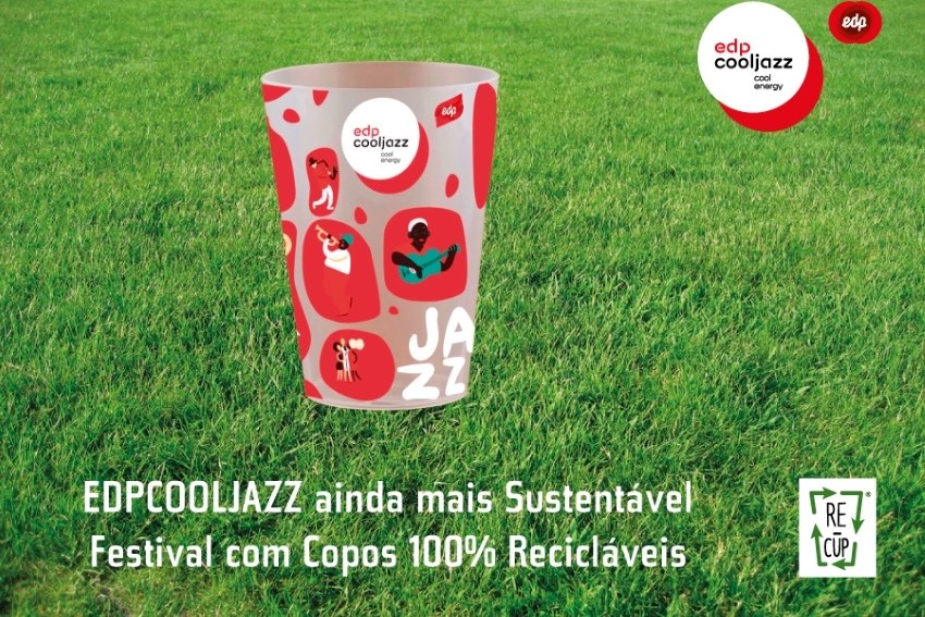 EDPCoolJazz com copos 100% recicláveis