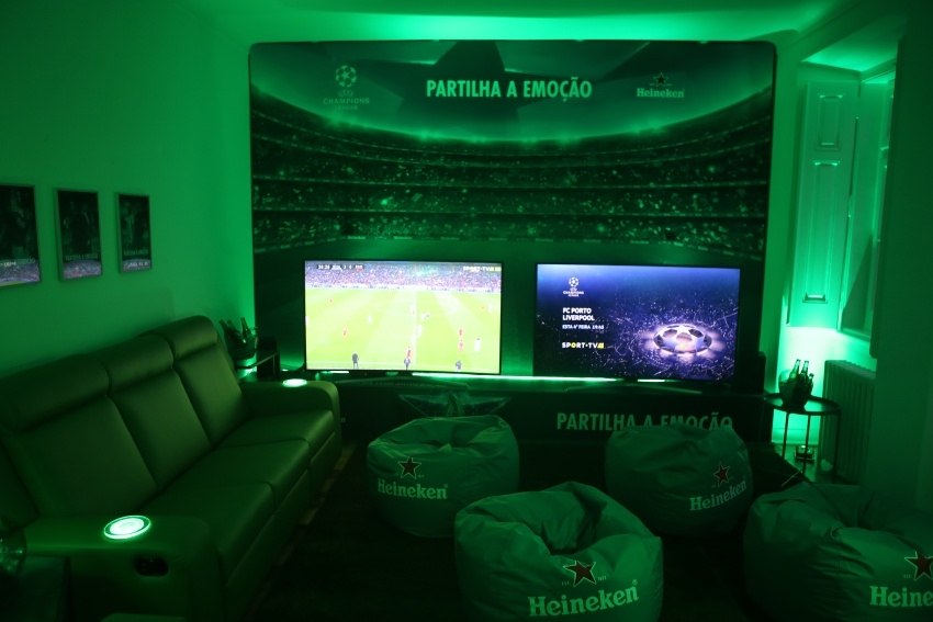 Onde ver os jogos da Champions? Nas “beer caves” da Heineken!