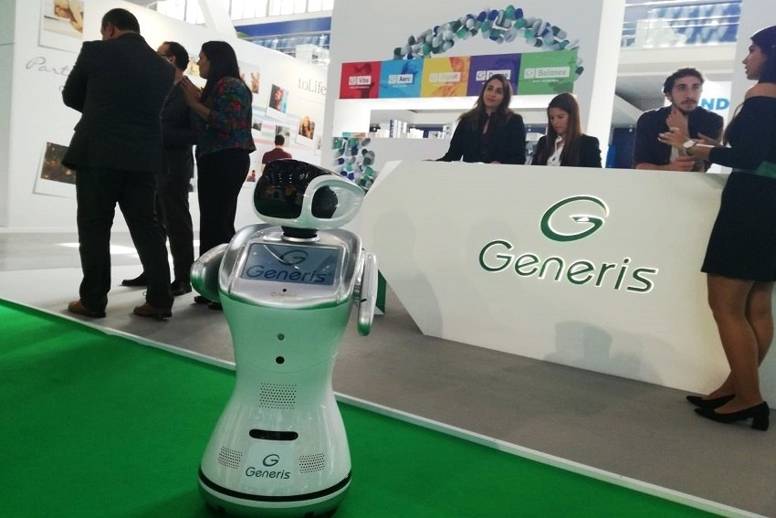 Sanbot, o robô em acção na Expofarma