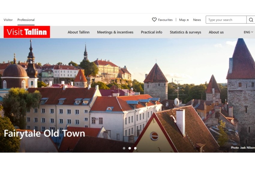 Tallinn’s business tourism website features an help page for event planners