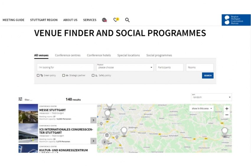 Stuttgart region online meeting guide has a new design