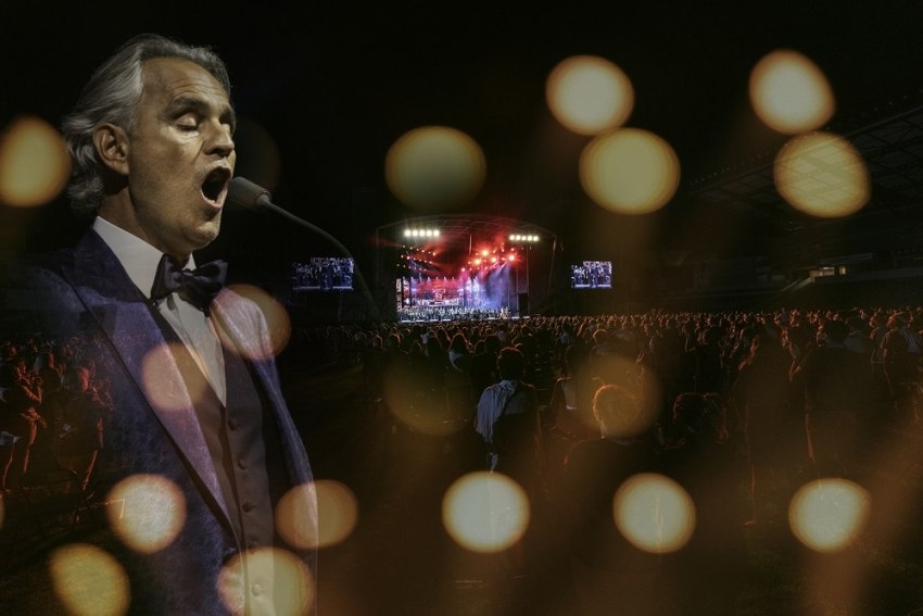 Concertos de Andrea Bocelli com cerca de 13 mil pessoas por dia