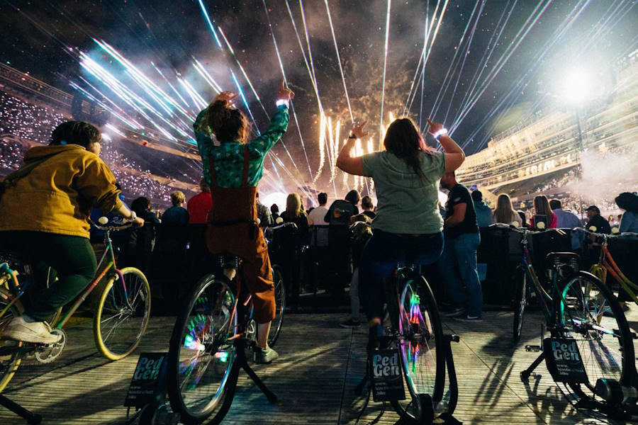 ©Coldplay | Os fãs dos Coldplay podem pedalar para gerar energia