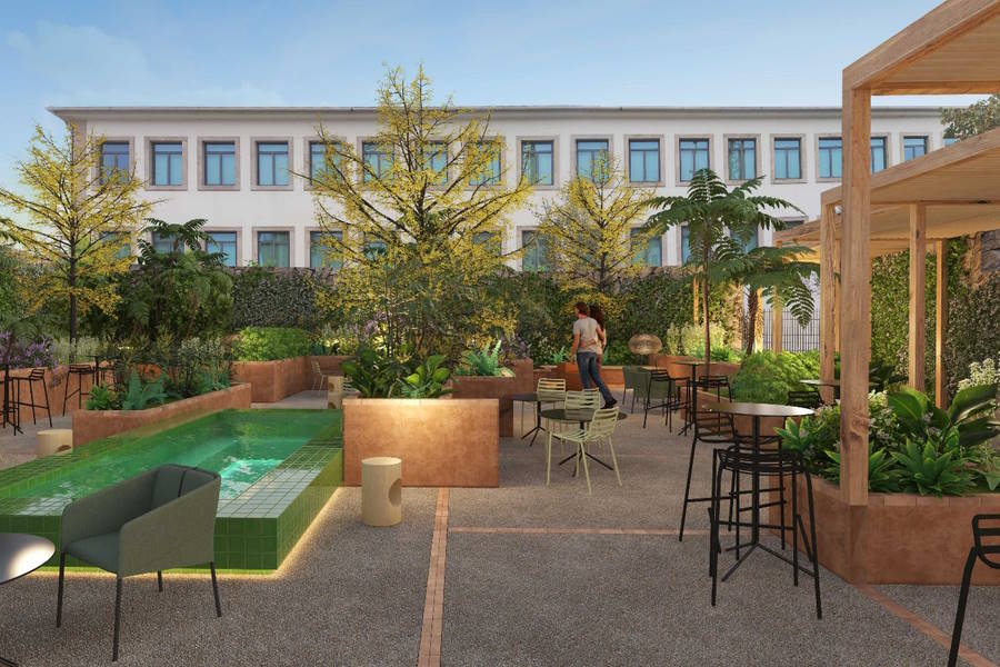 O The Editory Garden Porto Hotel assume-se como um ‘mini oásis urbano’