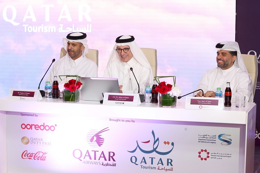 Representantes da Qatar Airways, Campeonato do Mundo FIFA Qatar 2022 e Matar
