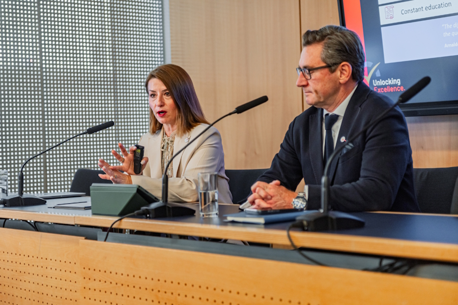 IAPCO President Sissi Lignou and CEO Martin Boyle