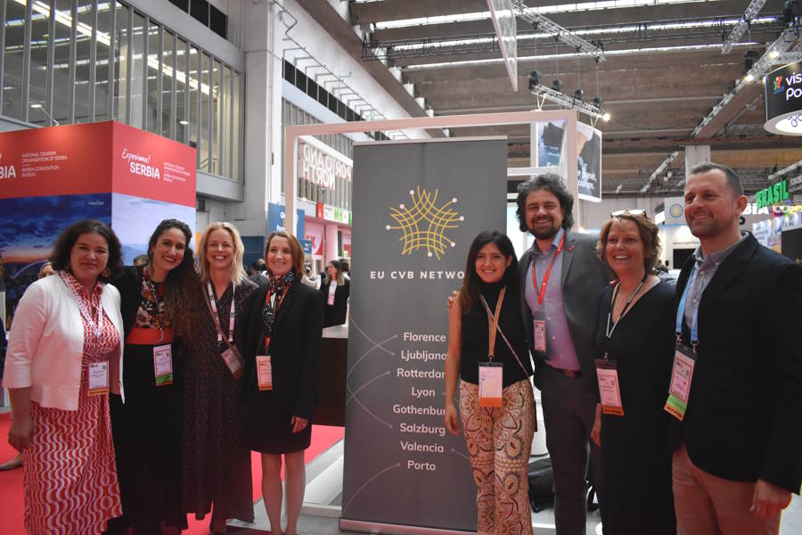 (From left to right): Carlotta Ferrari and Ilenia Pasi (Firenze), Heidi Strobl  (Salzburg), Ulrika Scoliège (Gothenburg), Jan Orsic (Ljubljana), Mariana Sousa (Porto),  Faustine Maugat (Lyon), Manuel Ferris (Valencia), Maaike Hamann (Rotterdam) and  Patrícia Morris (Porto) 